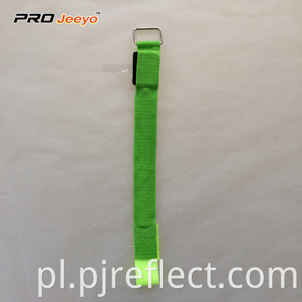 Led Light Green Zebra Print Webbing Armband Wb Mbw005